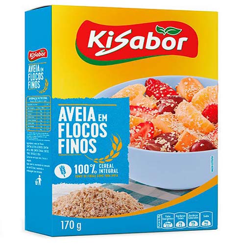 Aveia em Flocos Kisabor Finos 170g