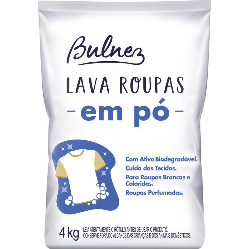Lava Roupas em Pó Bulnez 4kg