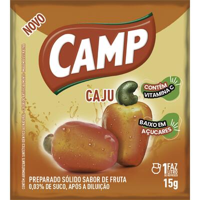Refresco em Pó Camp Caju 15g