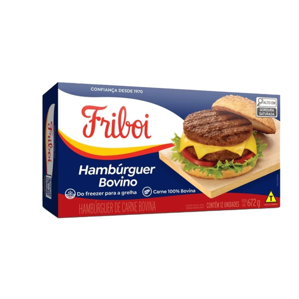 Hambúrguer Bovino FRIBOI 672g