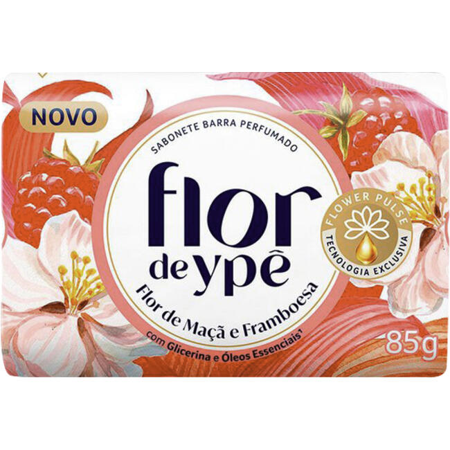 Sabonete Flor de Ypê Suave Flor de maçã e framboesa 85g