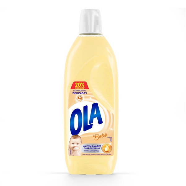 Lava Roupa OLA Líquido Bebê 1l 20% de Desconto