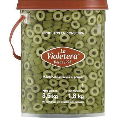 Azeitona Verde La Violetera Fatiada 1,8kg