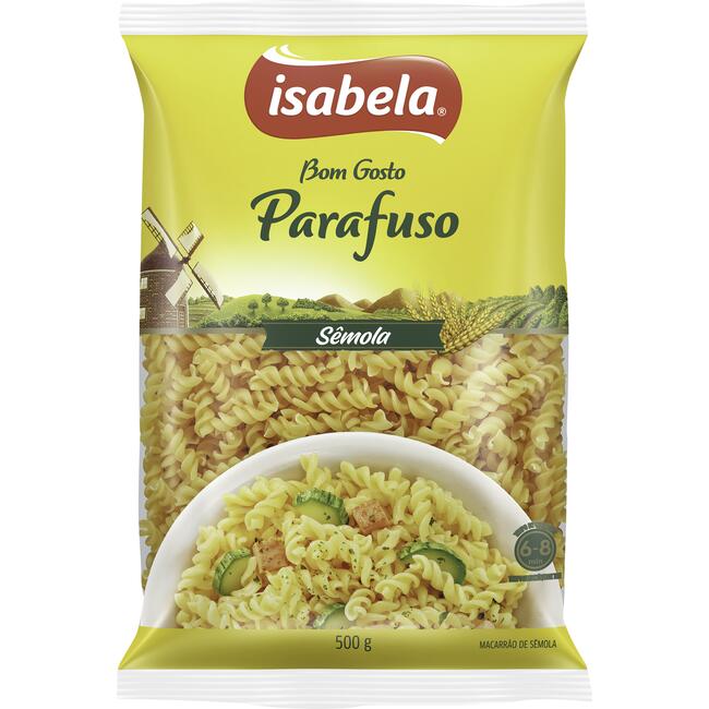 Macarrão de Sêmola Isabela Parafuso 500g