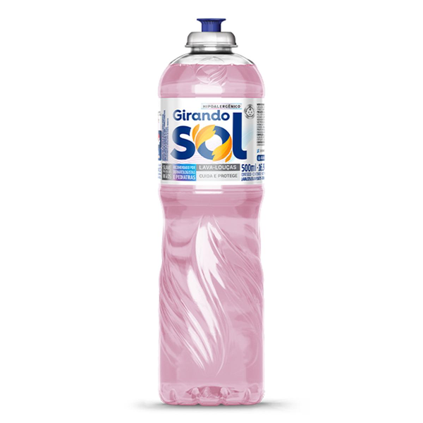 Detergente Líquido Girando Sol 500ml - Hipoalergênico