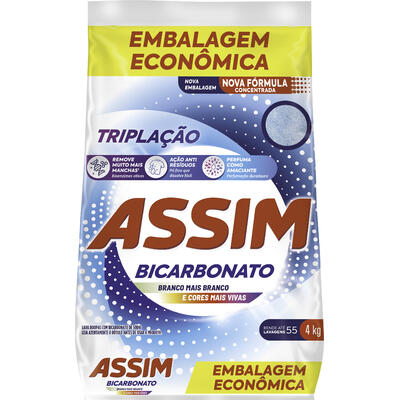Lava Roupas em Pó Assim Triplação 4kg