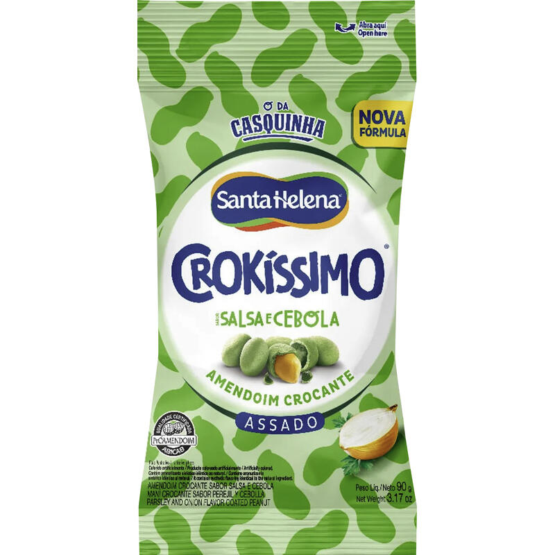 Amendoim Crokíssimo Santa Helena Cebola e Salsa 90g