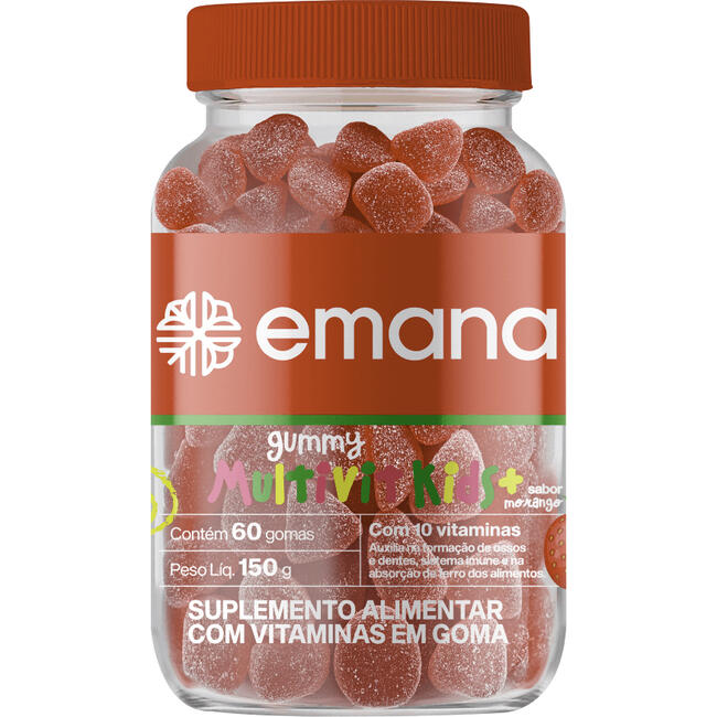 Suplemento Alimentar Emana Gummy Multivit Kids 150g