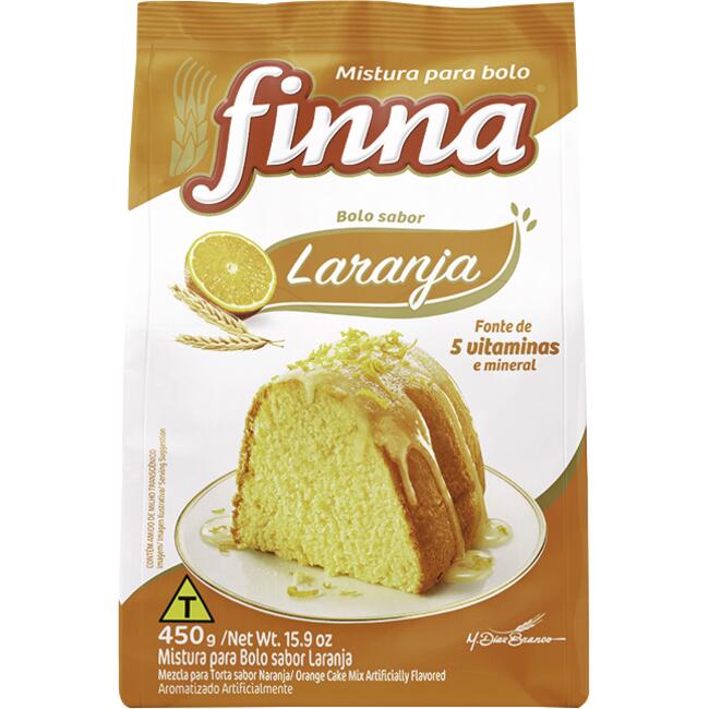 Mistura para Bolo Finna Laranja 450g