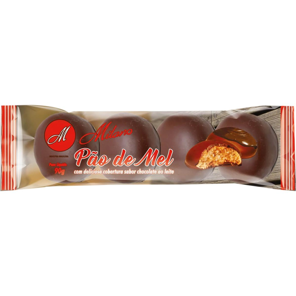 Pão de Mel Milano 90g - Chocolate ao Leite