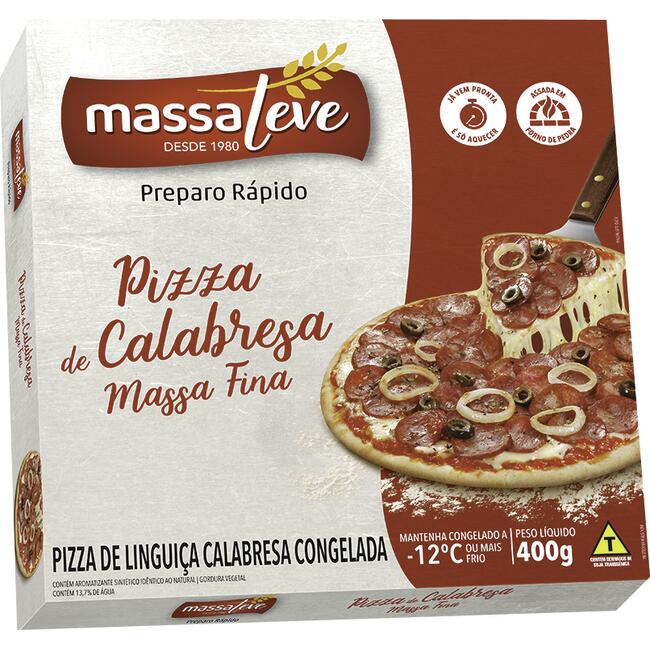 Pizza Massa Leve Calabresa 400g