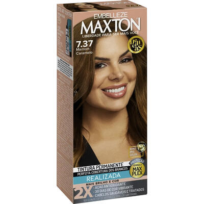 Tintura para Cabelo Maxton 7.37 Caramelo 1 kit
