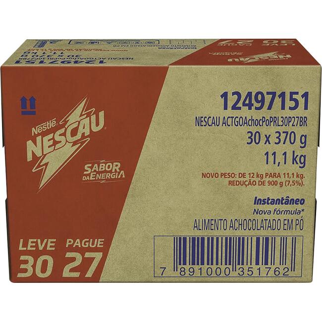 Achocolatado em Pó Nescau 30x370g