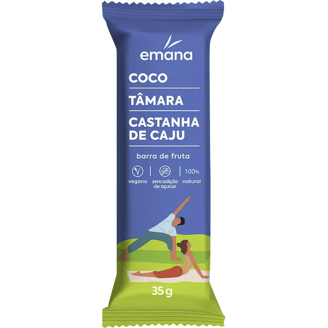 Barra de Proteína Emana Coco, Tâmara e Castanha Caju 35g