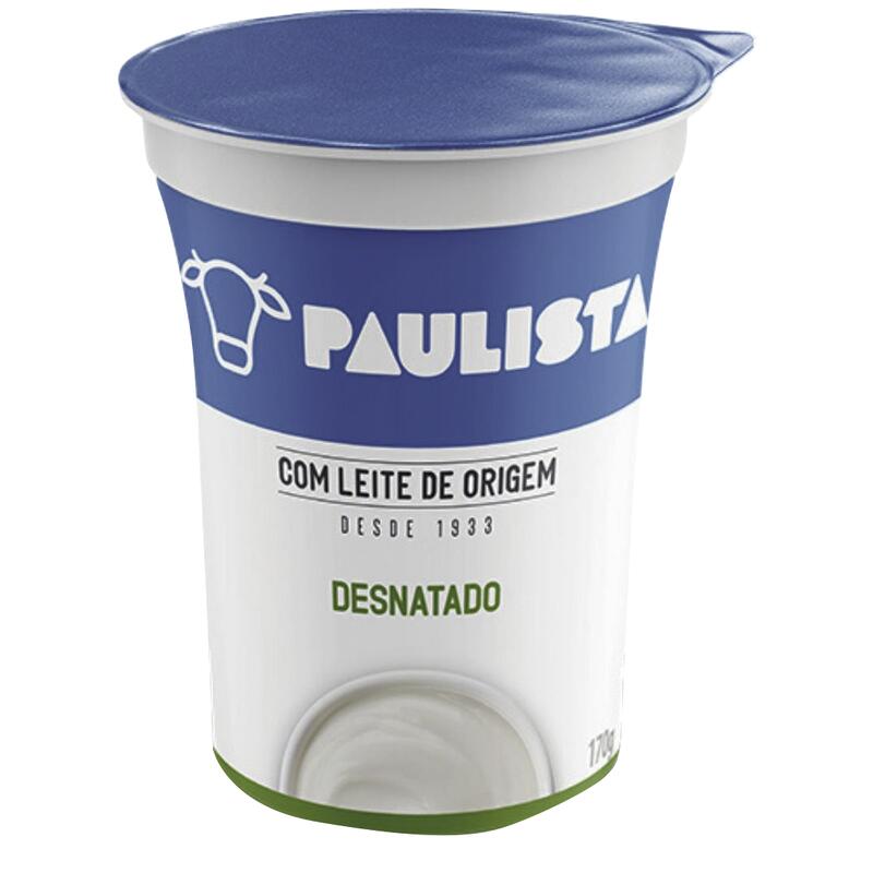 Iogurte Natural Paulista Desnatado 170g