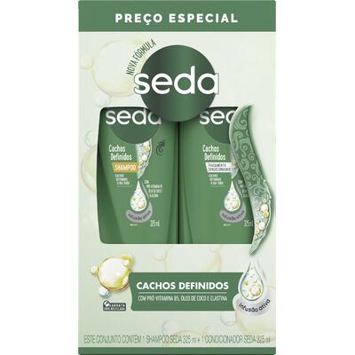 Kit Seda Shampoo + Condicionador Cachos Definidos