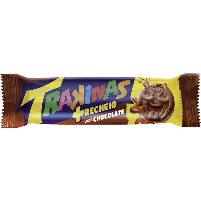 Biscoito Recheado Trakinas Mais Mais Chocolate 126g