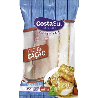 Filé de Cação Costa Sul Congelado 800g