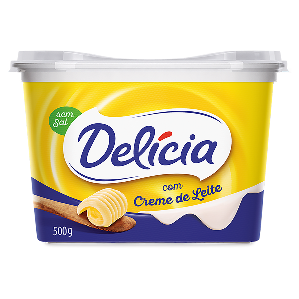 Margarina Delícia com Creme de Leite sem Sal 500g