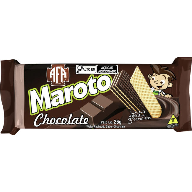 Biscoito Wafer Maroto Chocolate 26g
