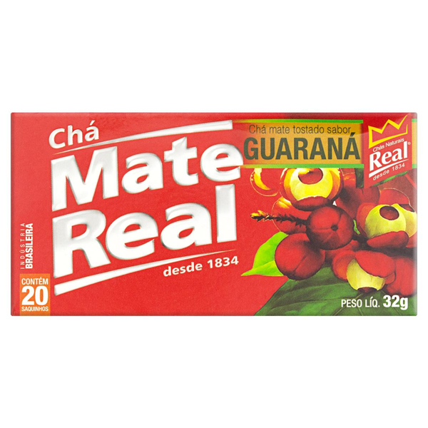 Chá Mate Real 32g - Guaraná - Com 20 Saquinhos