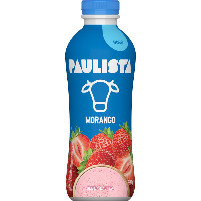 Bebida Láctea Paulista Morango 800g
