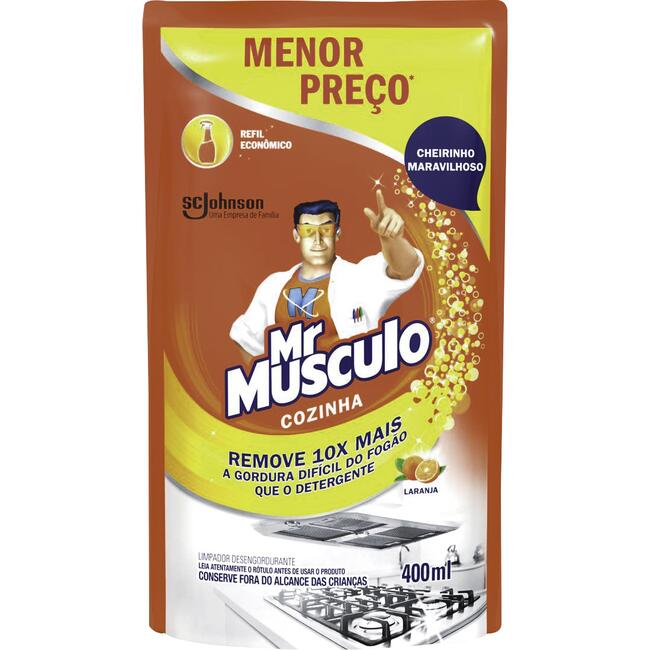Desengordurante Mr Músculo Cozinha Refil Laranja 400ml Menor Preço