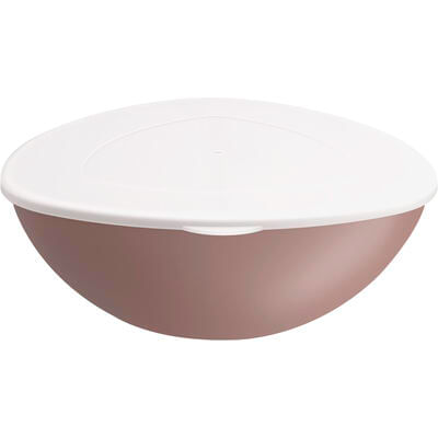 Saladeira com Tampa Coza Cinza Quente 3,5L un