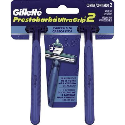 Aparelho de Barbear Gillette Prestobarba 2 UltraGrip 2 un
