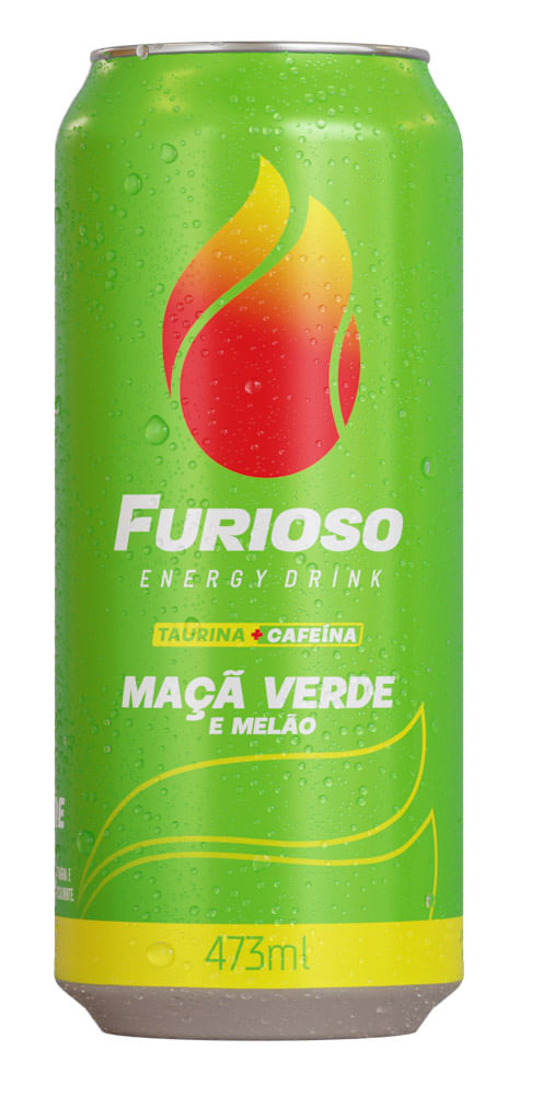Energético Melon & Green Apple Furioso Lata 473ml