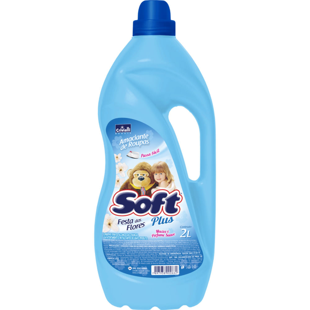 Amaciante Soft Plus Festa das Flores 2L