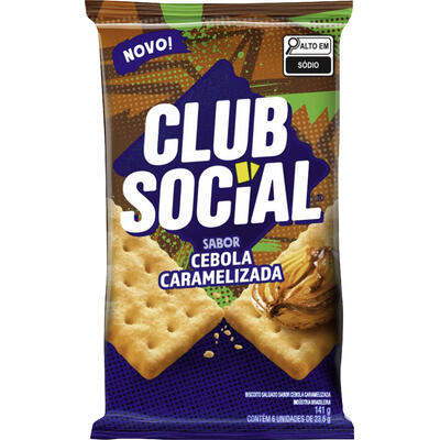Biscoito CLUB SOCIAL Cebola Caramelizada 141g