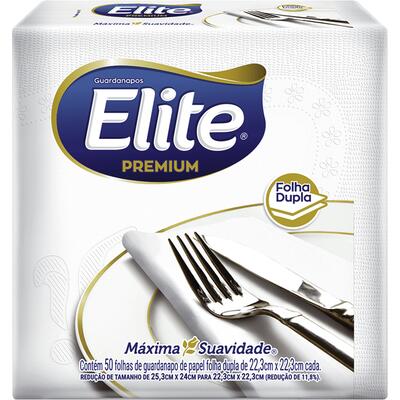 Guardanapos de Papel Elite 24x22 cm com 50un