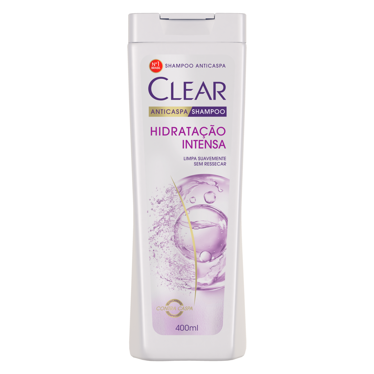 Shampoo Anticaspa Clear Hidratação Intensa Frasco 400ml