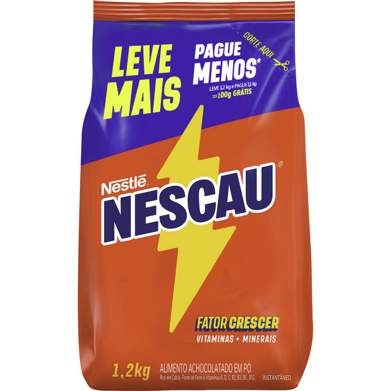 Achocolatado em Pó Nescau LV 1,2kg PG 1,1kg