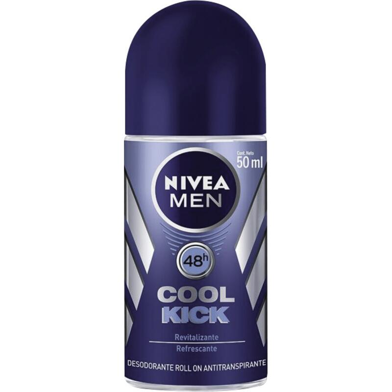 Desodorante Roll-on Nivea Cool Kick Masculino 50ml