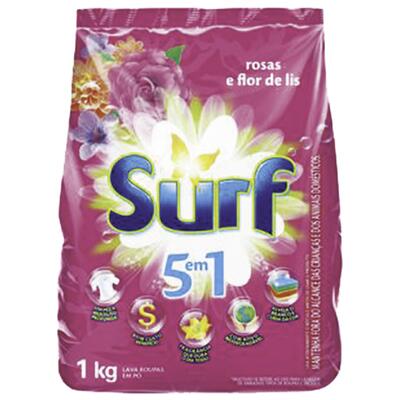 Lava Roupas em Pó Surf Flor de Lis 1kg