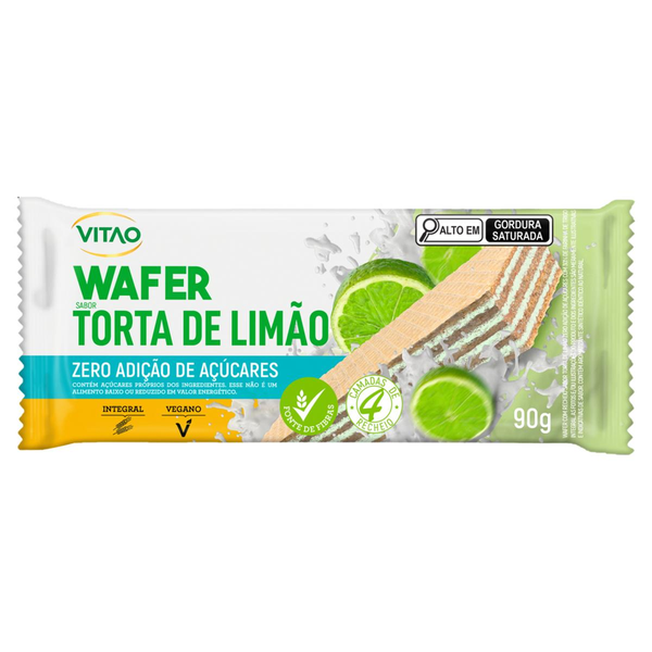 Biscoito Wafer Vitao 90g - Integral - Zero - Limão