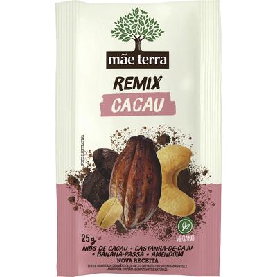 Snack Saudável Mãe Terra Remix Cacau 25g