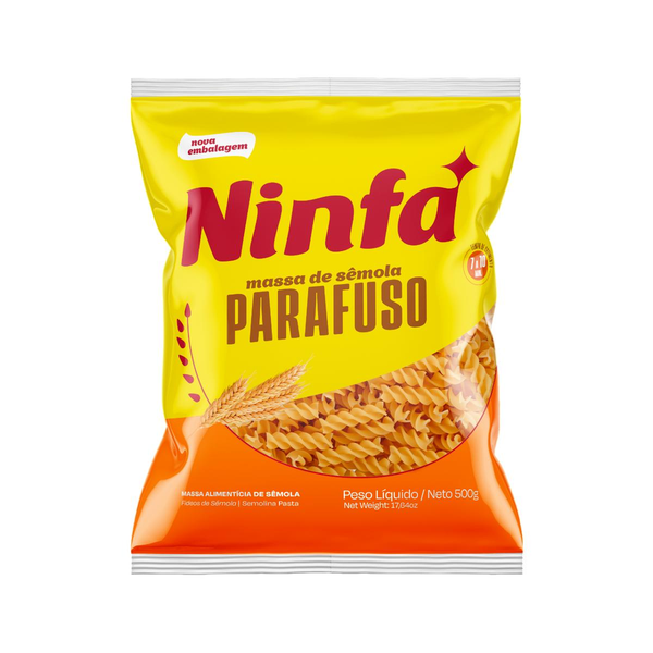 Massa de Sêmola Ninfa 500g - Parafuso