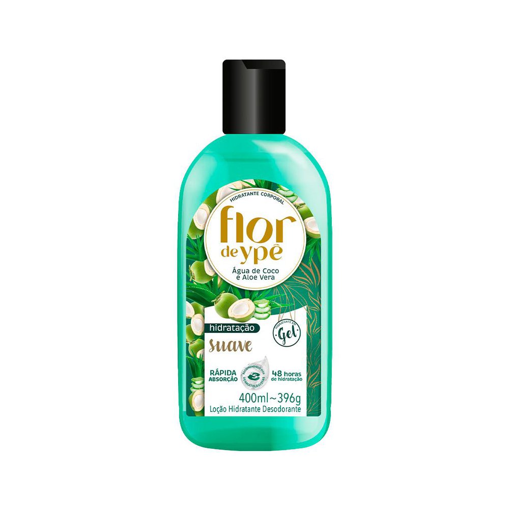 Hidrantante Flor de Ypê Agua de Coco e Aloe Vera 400ml