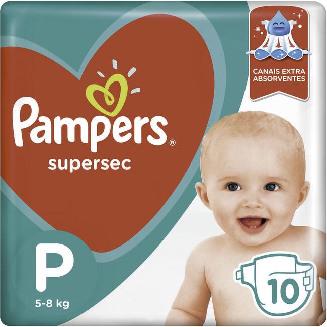 Fralda Descartável Pampers Supersec P 10 un