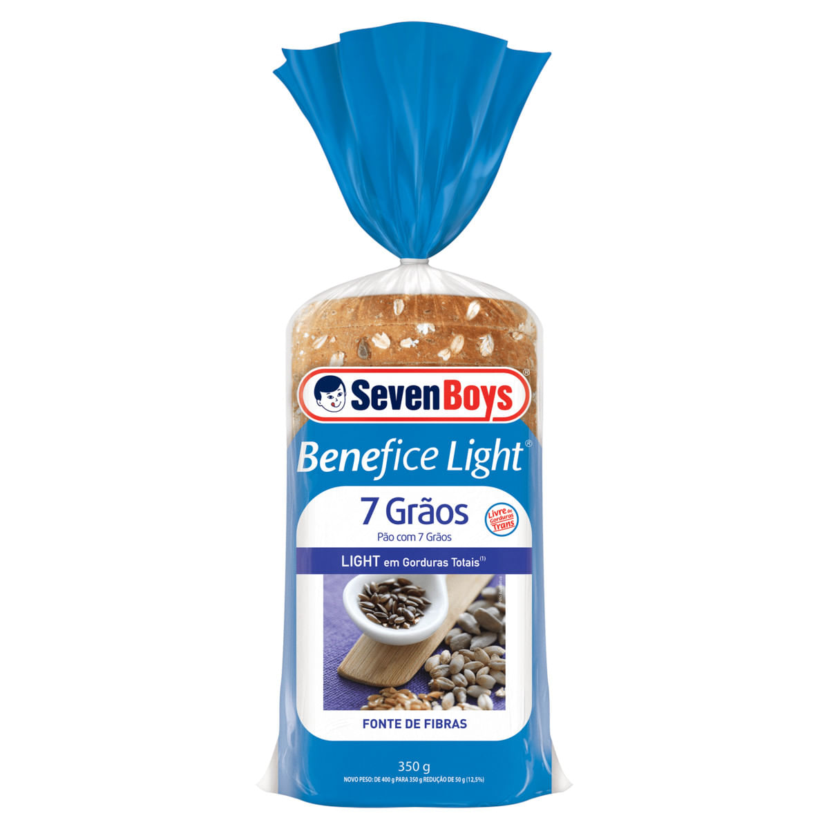 Pão SEVEN BOYS Benefice Light 7 Grãos 350g