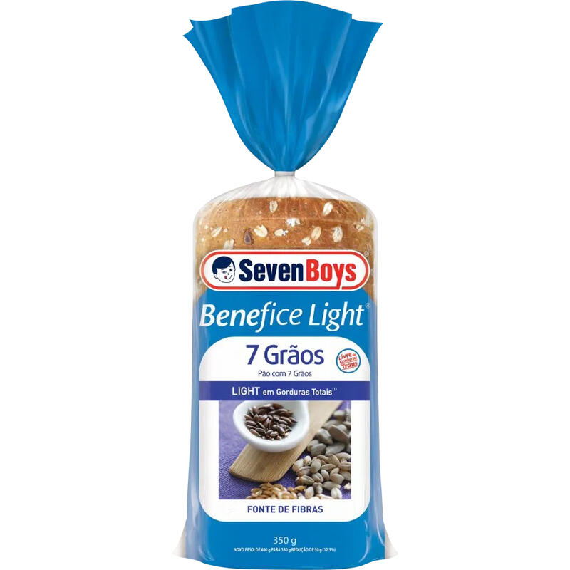 Pão SEVEN BOYS Benefice Light 7 Grãos 350g