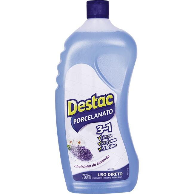 Limpa Piso Destac para Pisos Porcelanato Cerâmica Lavanda e Alfazema 750ml