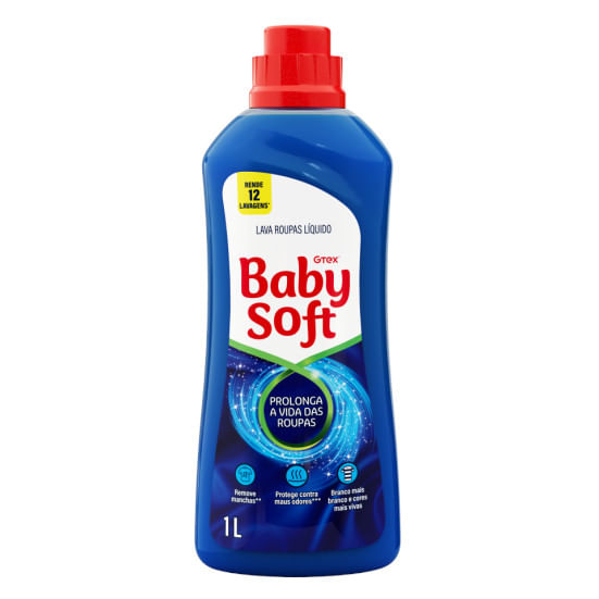 Lava Roupas BABY SOFT Líquido 1l