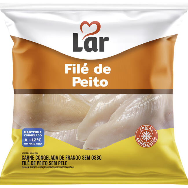 Filé de Peito de Frango Lar Cong Preço por quilo no pacote