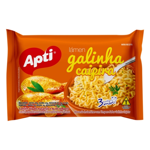 Macarrão Instantâneo Apti Galinha Caipira 70g