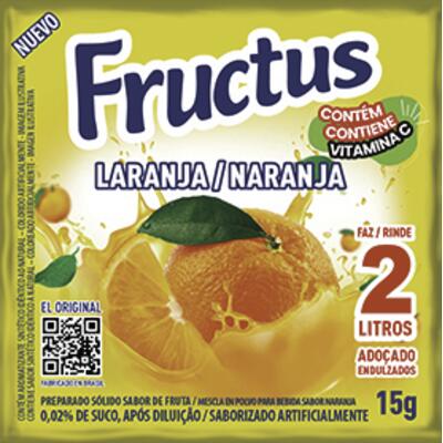 Refresco em Pó Fructus Laranja 15g
