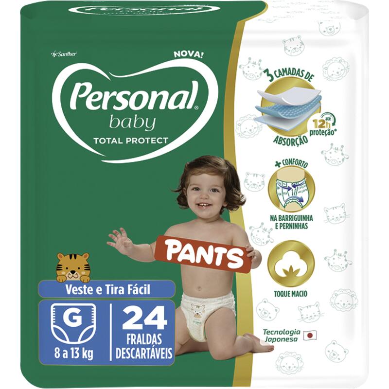 Fralda Descartável Personal Jumbo Pants G 24 un